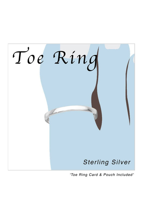 Zoey Simmons - Sterling Silver Band Adjustable Toe Ring