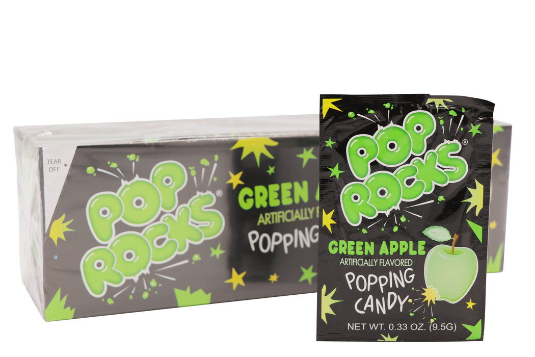 Grandpa Joe's Candy Shop - Pop Rocks, Green Apple, 0.33oz, 24Ct Case