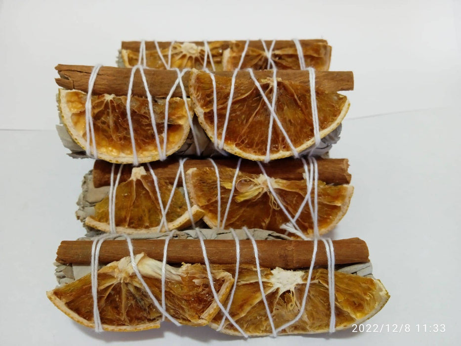 Faiza Naturals Orange Slices and Cinnamon with White Sage Bundle