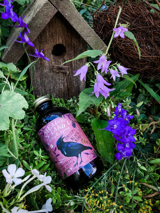 Meadowland Oregon Black Bird Simple Syrup