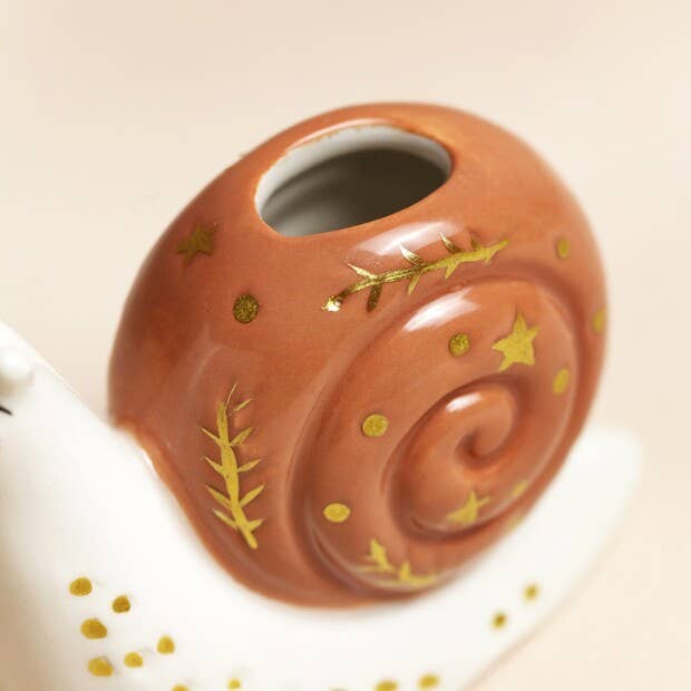 Lisa Angel - Tiny Snail Ceramic Bud Vase