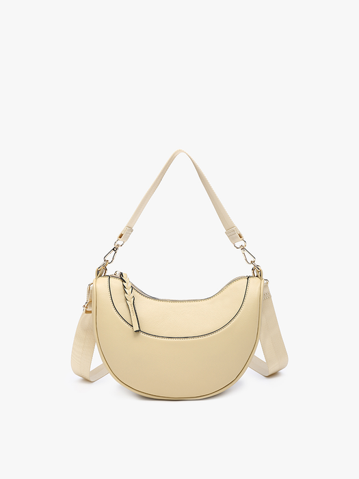 Jen & Co. Monica Half-Moon Shoulder Bag/Crossbody