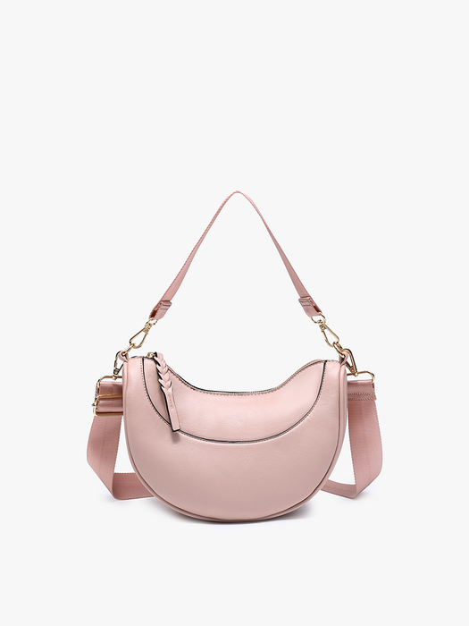 Jen & Co. Monica Half-Moon Shoulder Bag/Crossbody