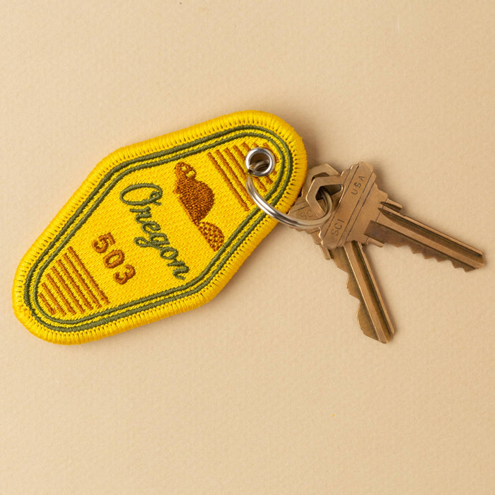 Tender Loving Empire - Oregon Beaver Patch Keychain