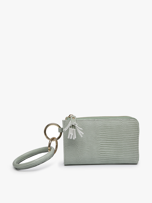 Jen & Co. Liv Lizard Bangle Wristlet/Wallet: Taupe
