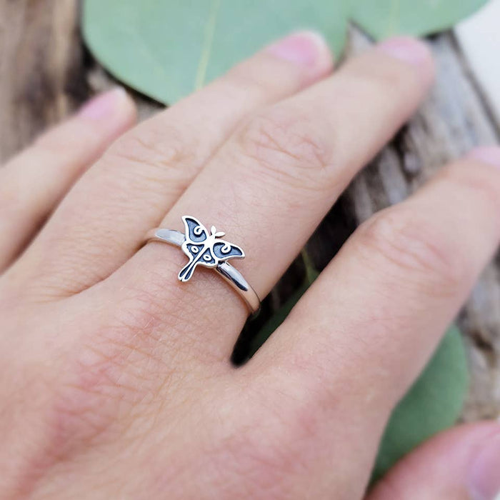 Nina Designs - Sterling Silver Luna Moth Ring