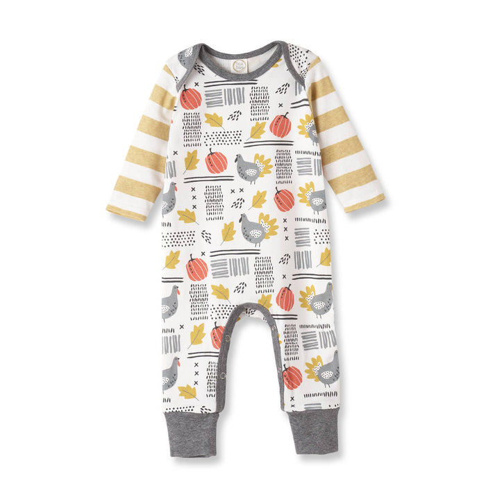 Tesa Babe - Baby's Thanksgiving Turkey Trot Bamboo Romper