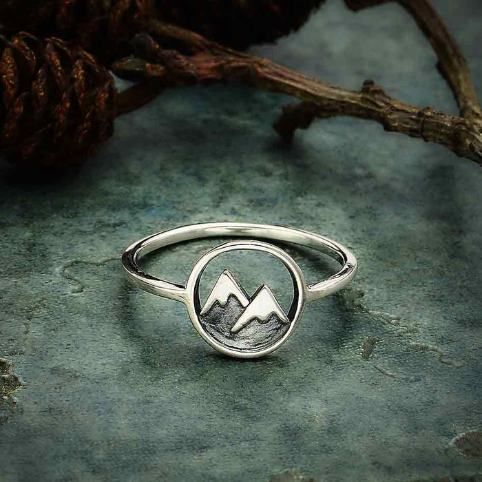 Nina Designs Snow Capped Mountain Ring Bronze