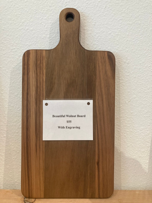 Camas Creations Walnut Cutting Board Engraved