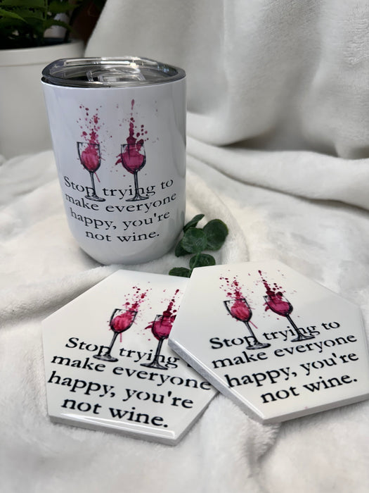 MMS wine tumbler, varied styles