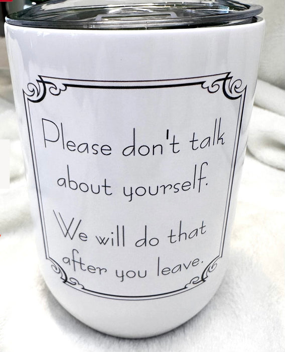 MMS wine tumbler, varied styles