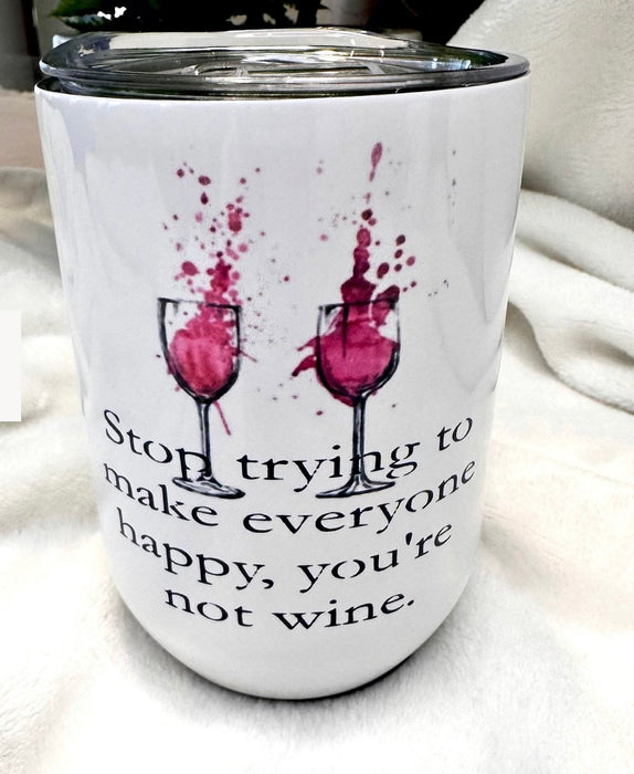 MMS wine tumbler, varied styles