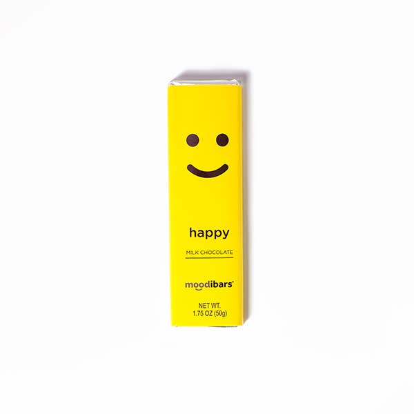 Astor Chocolate Corp. Moodibars® HAPPY Milk Chocolate Bar