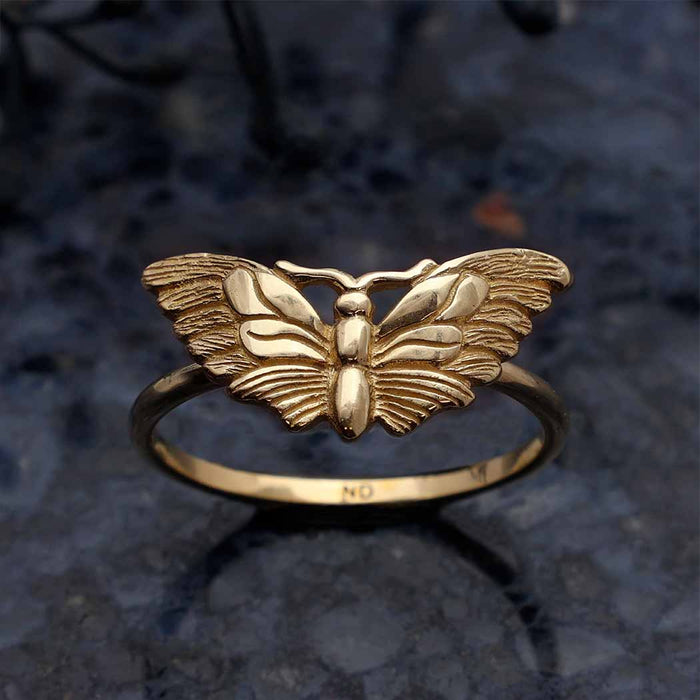 Nina Designs Bronze Butterfly Moth Ring