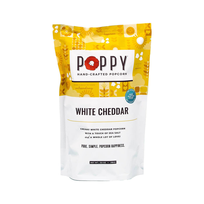 Poppy Hand-Crafted Popcorn White Cheddar Popcorn