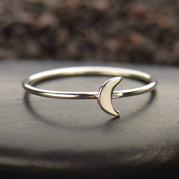 Nina Designs Tiny Moon Ring