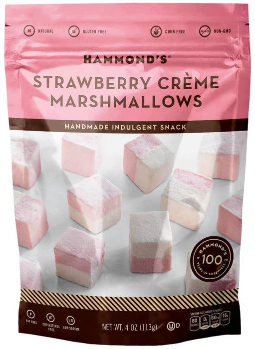 Hammond's Handmade Marshmallows Strawberry Creme 4oz