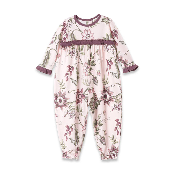Tesa Babe Baby Girl's Floral Stitchery Bamboo Romper
