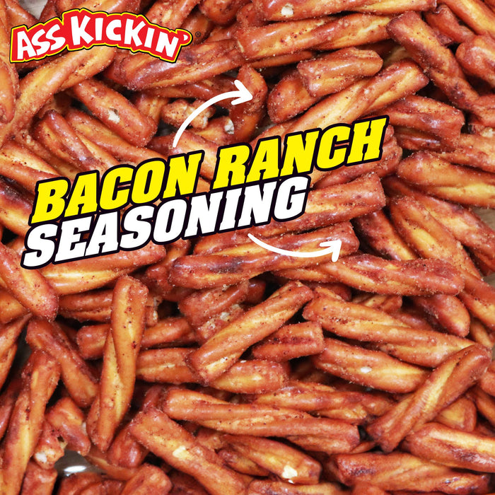 Southwest Specialty Food - Ass Kickin’ Bacon Ranch Pretzel Twists – 12 oz Bag