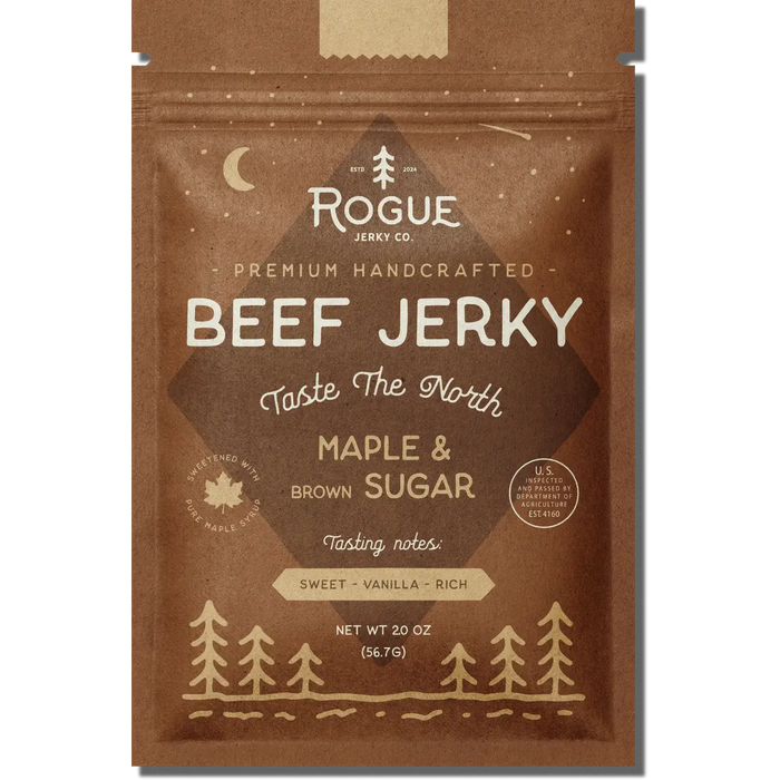 Rogue Jerky Co. - Maple & Brown Sugar Beef Jerky - 2.0 OZ.