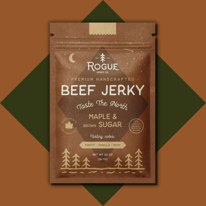 Rogue Jerky Co. - Maple & Brown Sugar Beef Jerky - 2.0 OZ.