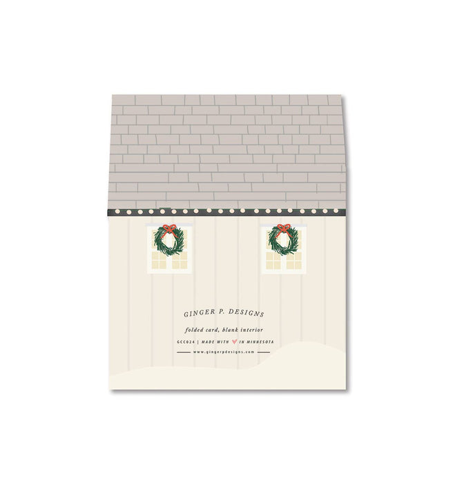 Ginger P. Designs - Home for the Holidays die-cut Greeting Card