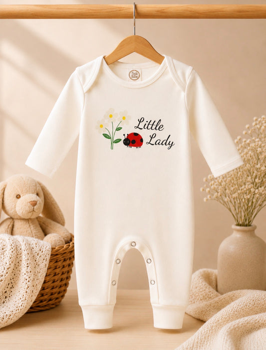 Camas Threads Kids Little Lady with Flowers Romper