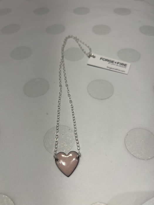 Forge + Fire Enamel Heart Necklace