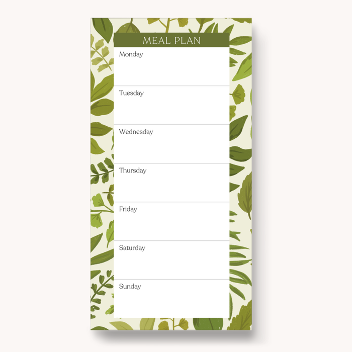 Elyse Breanne Design - Floral Magnetic Meal Plan Notepad