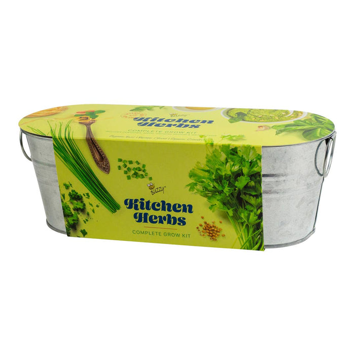 Buzzy, Inc. - Galvanized Windowsill - Kitchen Herb