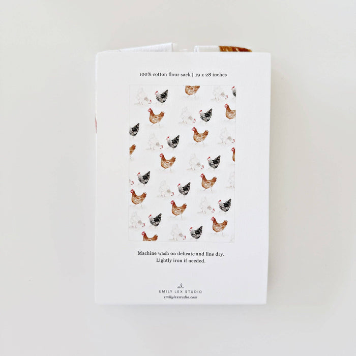emily lex studio - Chickens tea towel