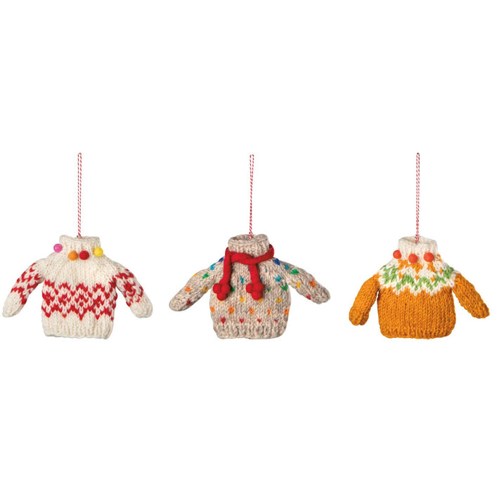 Danica Jubilee - Sweater Party Felt Christmas Tree Ornaments - 3 Styles