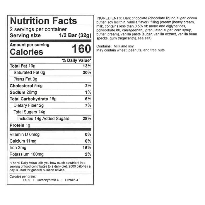 Hammond's Candies / Lolli & Pops - Candy Bar - Dark Chocolate - Natural Seaside Caramel -2.25oz
