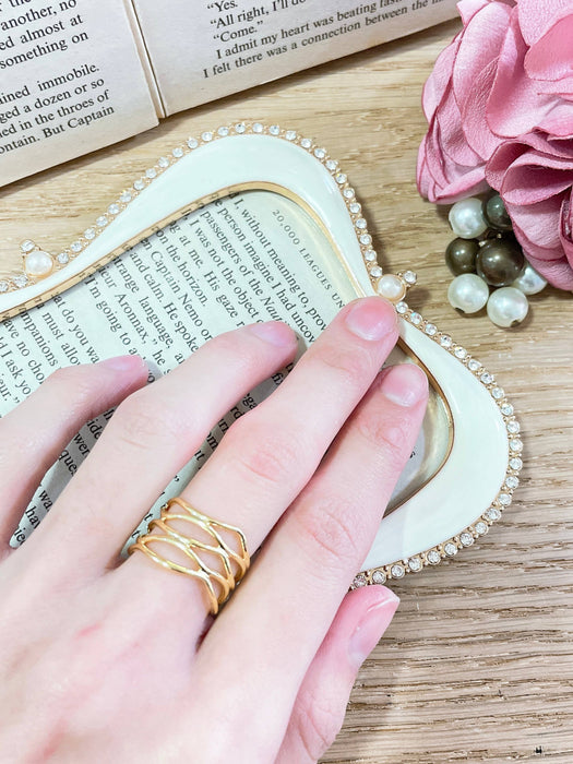 Zoey Simmons - Handmade Freeform Ring - GF
