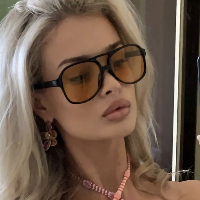 ACCITY - Vintage Double Bridge Aviator Sunglasses_CWASG0113