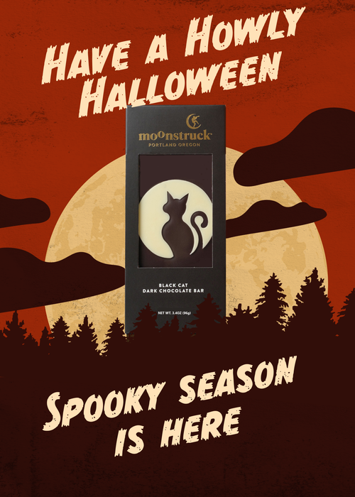 Moonstruck Chocolate Co - Black Cat Dark Chocolate Bar