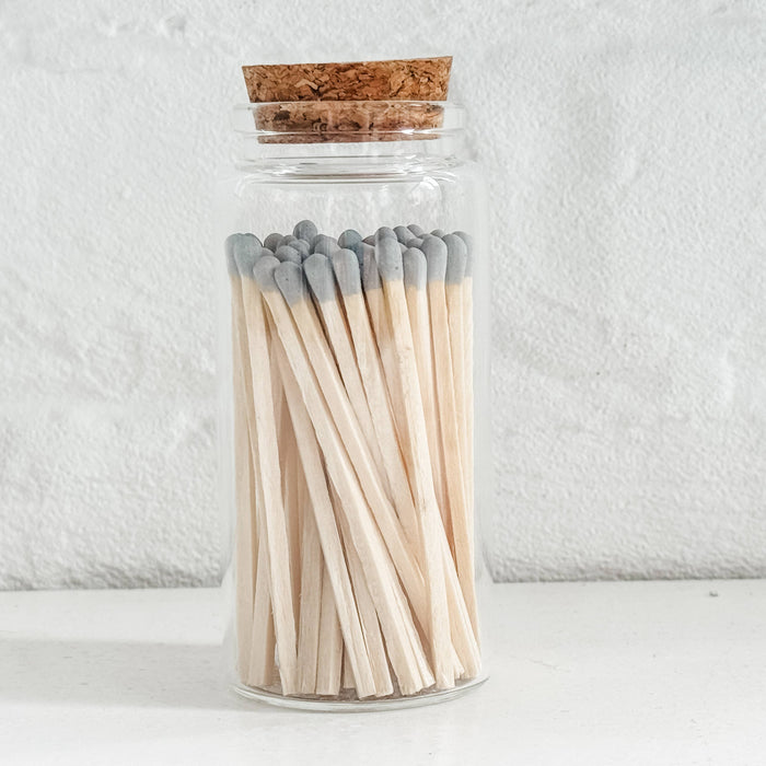 Moonlight Makers - Fancy Safety Matches in 4" Glass Vial - 4 COLORS (MV50)