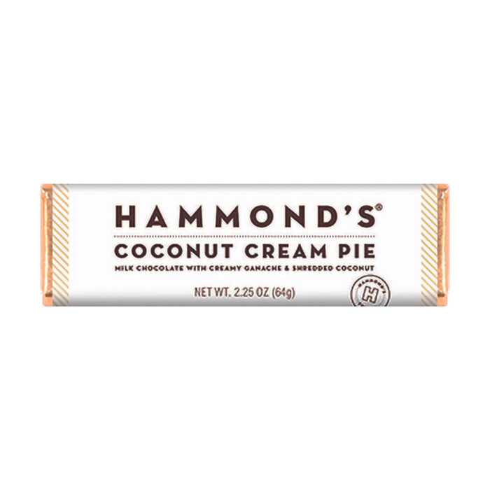 Hammond's Candies - Candy Bar - Milk Chocolate - Coconut Cream Pie - 2.25 oz
