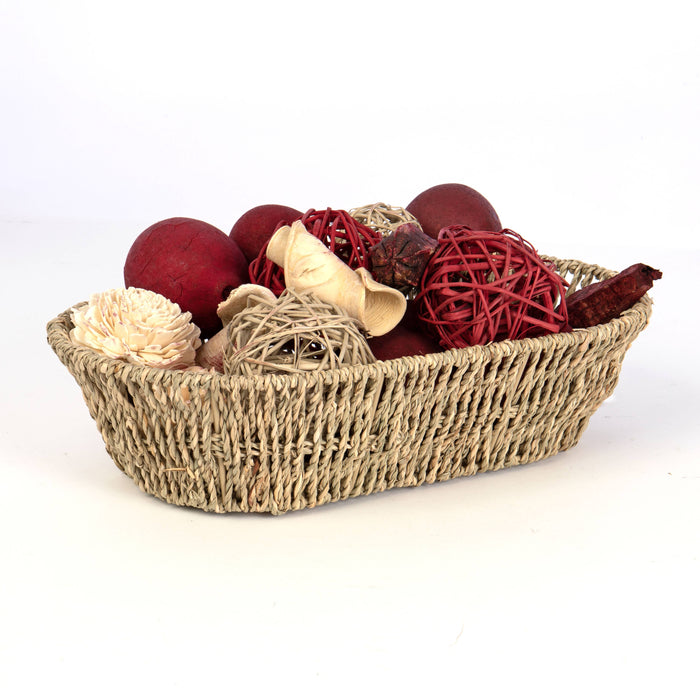 Willow Group - Oval Seagrass Bowl Basket 14"