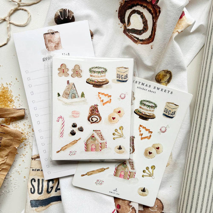 emily lex studio - Christmas sweets tea towel