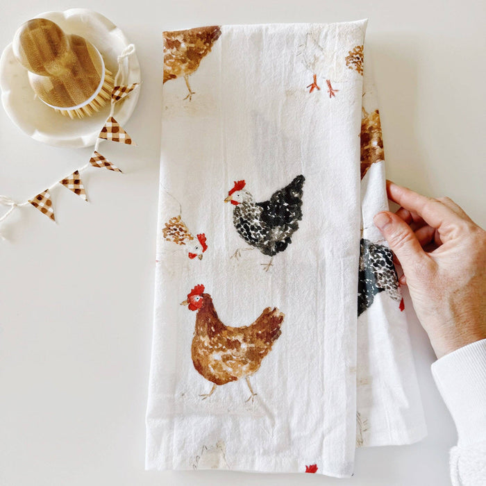 emily lex studio - Chickens tea towel