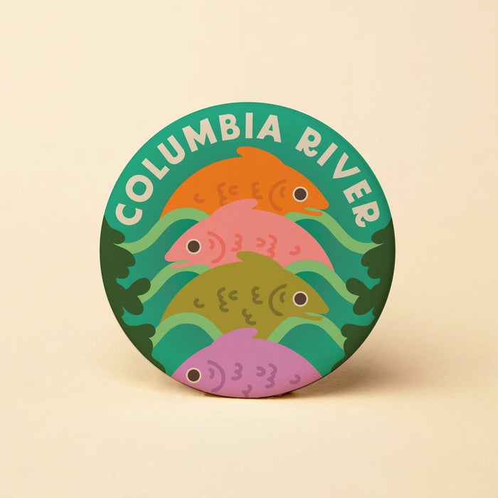 Tender Loving Empire - Columbia River Fish Round Magnet