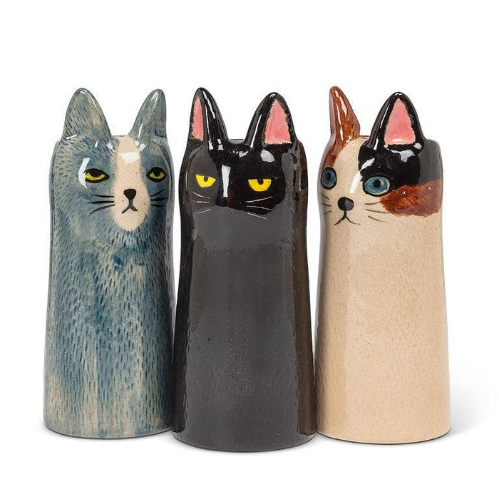 Abbott - Skinny Cat Vase-6"H