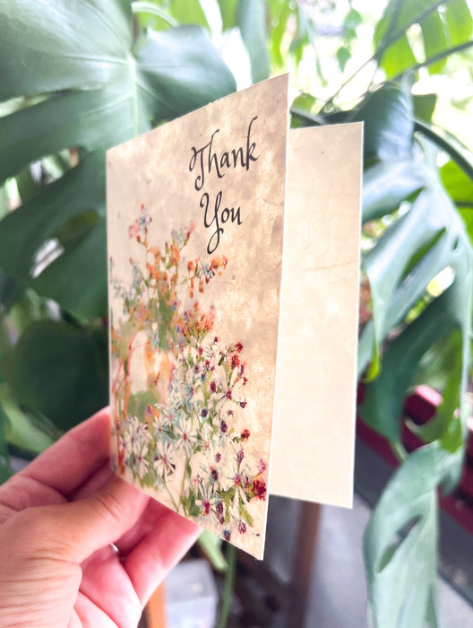 Marissa Kay Apothecary - Plantable Seed Card || Thank you green|| Supports Women