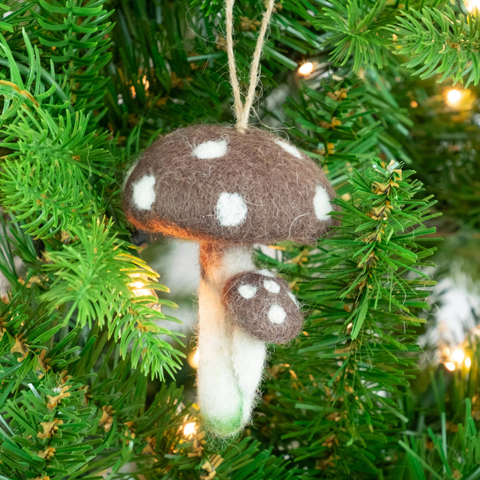 The Winding Road - Felt Mushroom Ornaments