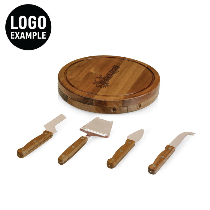 Picnic Time Family of Brands - Acacia Circo Cheese Cutting Board & Tool Set