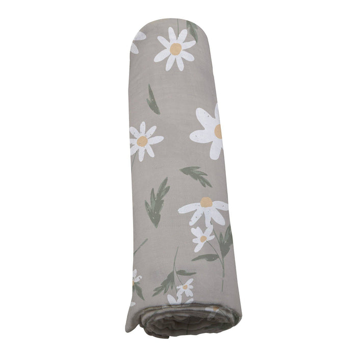 Newcastle Classics - White Daisy Bamboo Swaddle