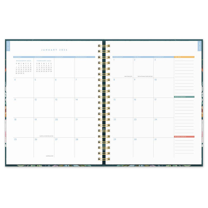 Studio Oh! - 2026 Bella Flora Extra-Large Spiral Planner