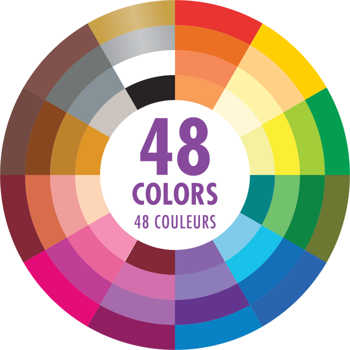 Peter Pauper Press - Studio Series Colored Pencils (Set of 48)