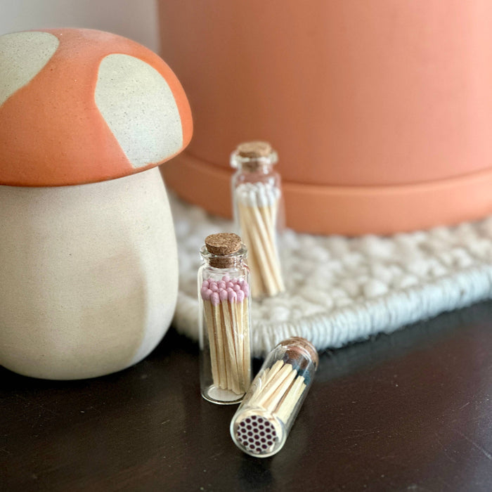 Moonlight Makers - Pink Safety Matches in Glass Vial